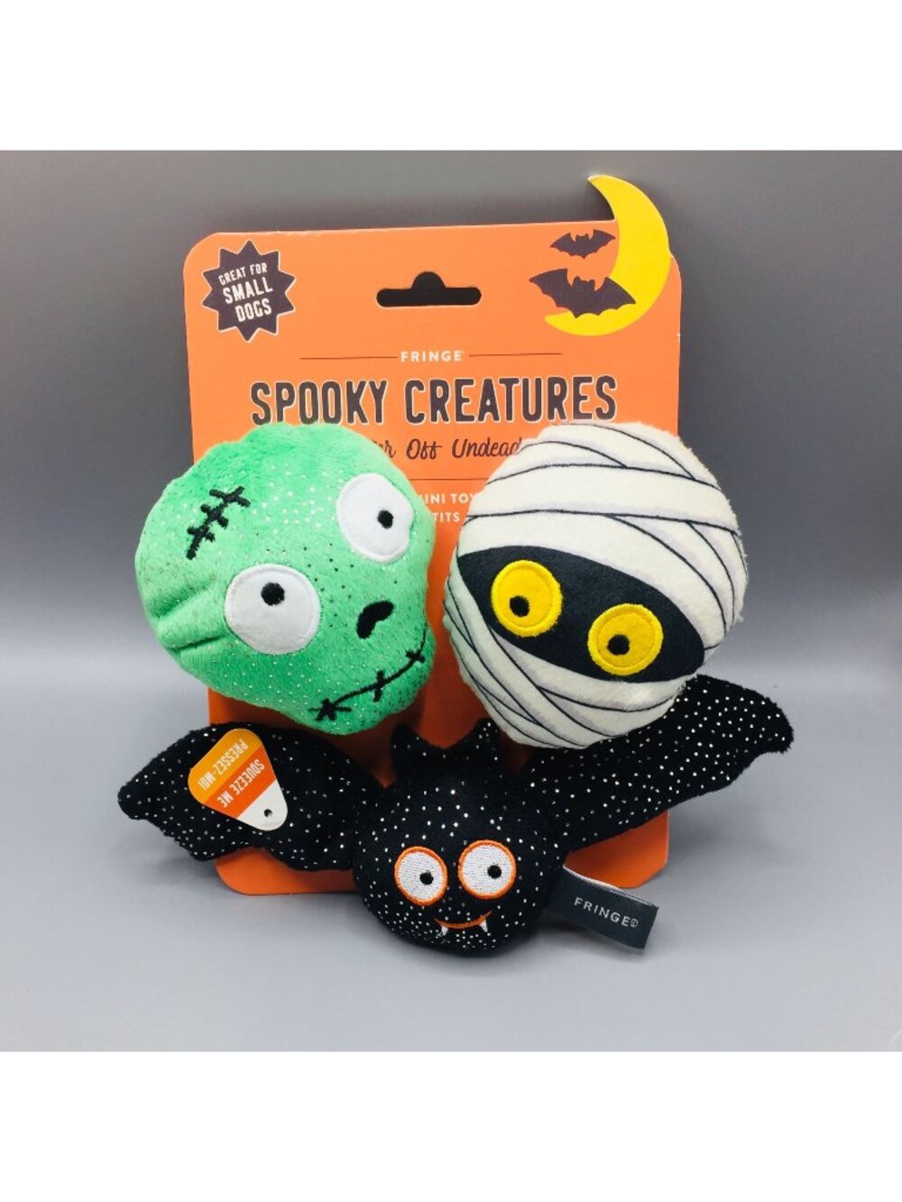 Spooky Creatures BETTER OFF UNDEAD Plush Squeaker Dog Toys